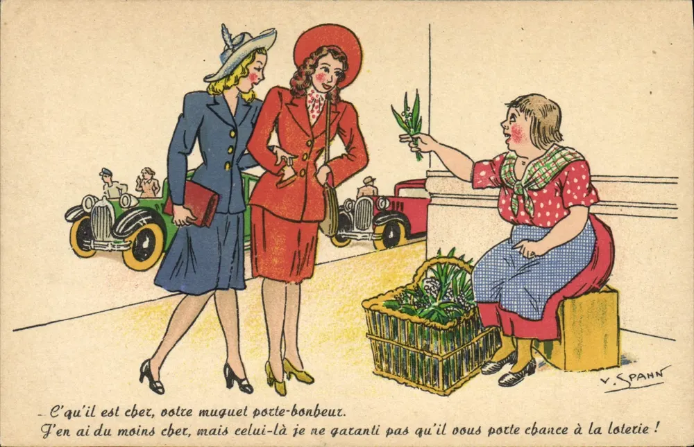 Mercado de flores — V. Spahn — P-C Paris - Frente