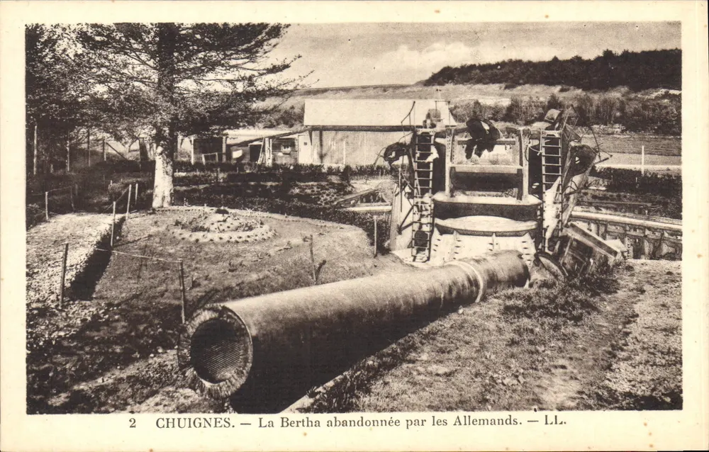 Chuignes — Die verlassene Bertha durch die Deutschen — L.I.L. - Vorderseite