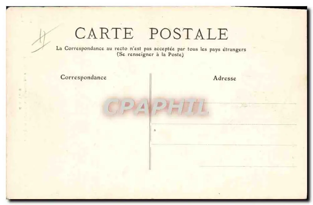 Eine Auvergnate, die in die Stadt geht — Auvergne, Serie 2618 — M.T. I.L. - Rückseite