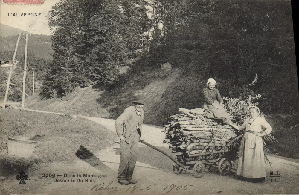 Auvergne — In den Bergen, Holzabstieg — M.T. (Verlag) - Vorderseite