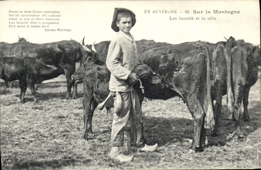 In der Auvergne - Auf dem Berg - Ausgabe L.R. F.A. - Vorderseite
