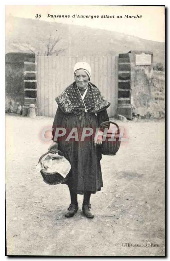Bäuerin aus der Auvergne auf dem Weg zum Markt — n°36 — L'Hironnelle, Paris - Vorderseite