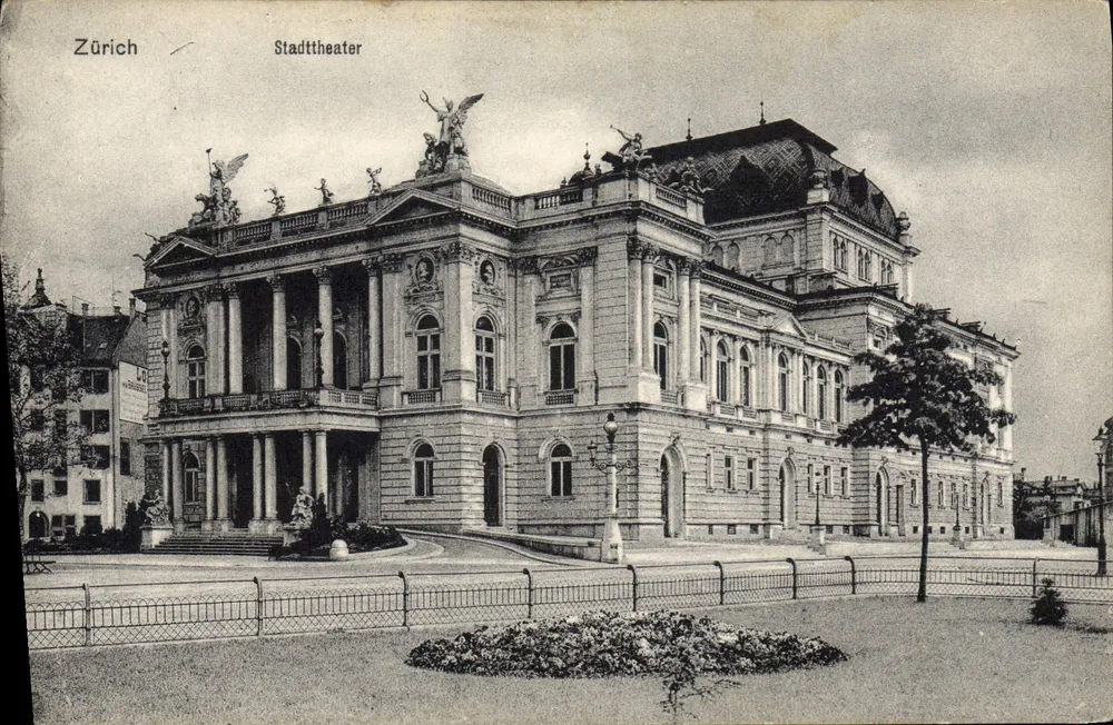 Zurique — Teatro Cívico — editor não visível - Frente
