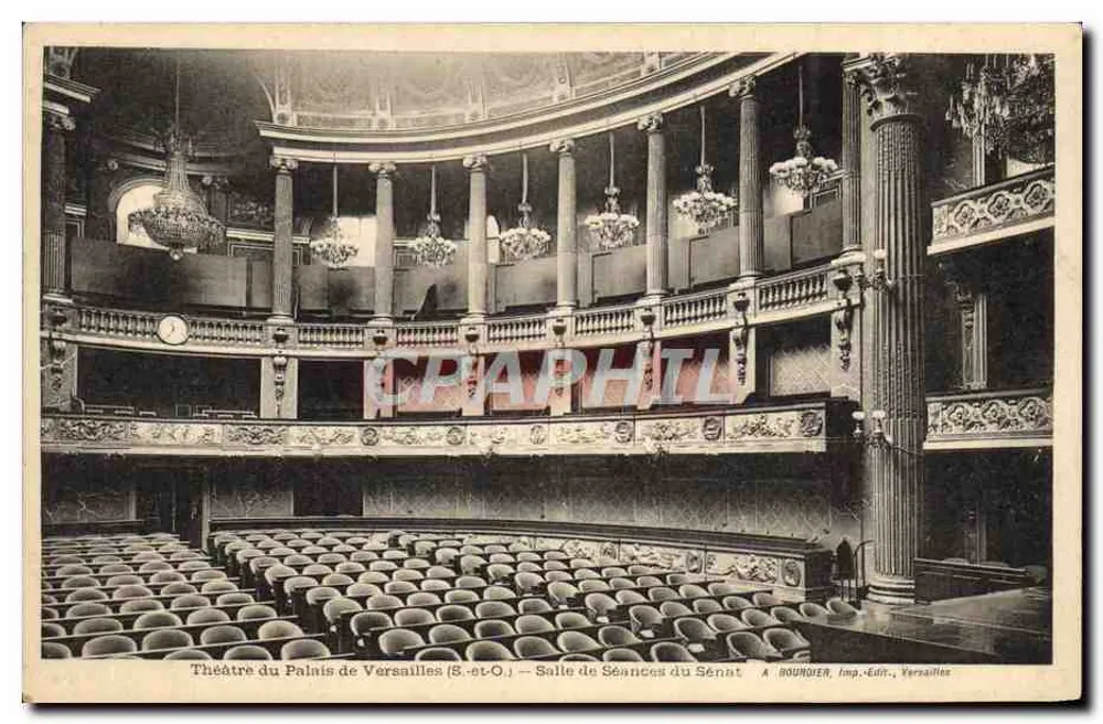Theater des Palastes von Versailles — Sitzungssaal des Senats — A. BOUNDER, Verleger, Versailles - Vorderseite