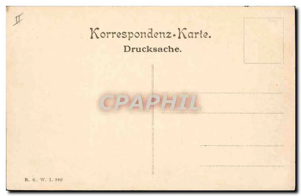 Wien, IV. — Johann Strauß-Theater — Verlag B. K. W. I. 869 - Rückseite