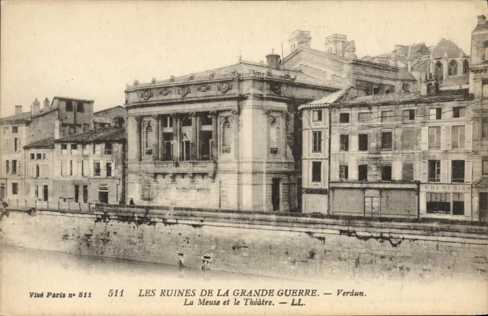 As Ruínas da Grande Guerra — A Meuse e o Teatro — Verdun — Visé Paris n° 511 - Frente