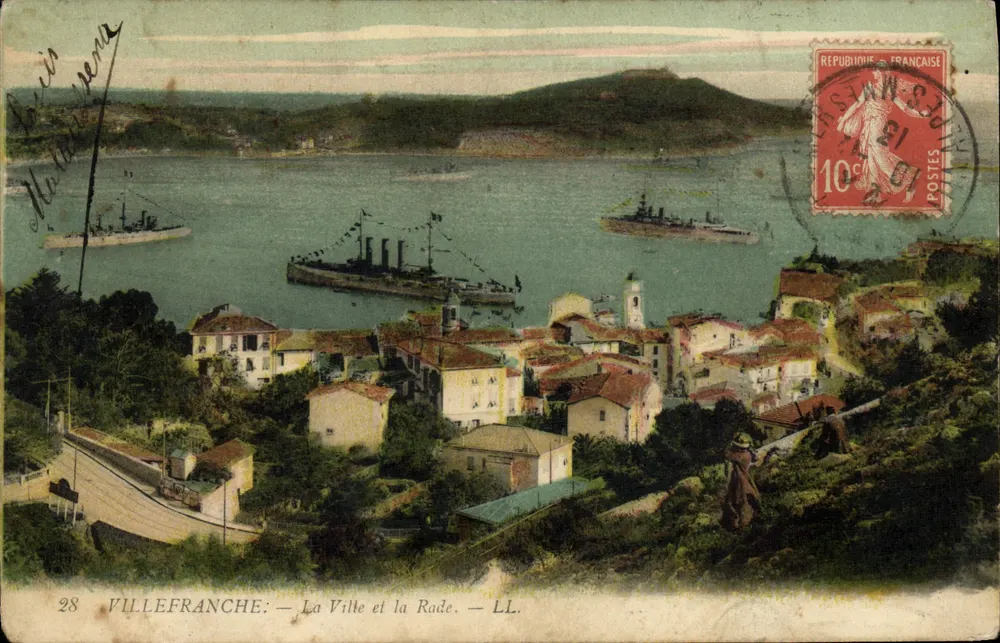 Villefranche: Die Stadt und der Hafen — LL. — Verlag LL. - Vorderseite