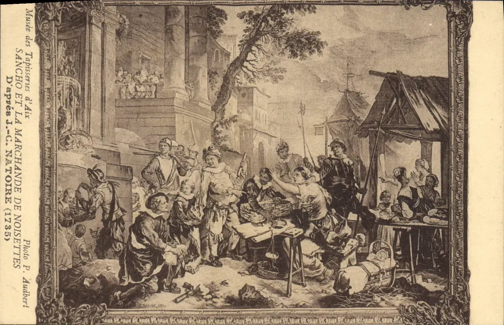 Nussverkäuferin — Sanchos und die Nussverkäuferin — Foto P. Aubbert - Vorderseite