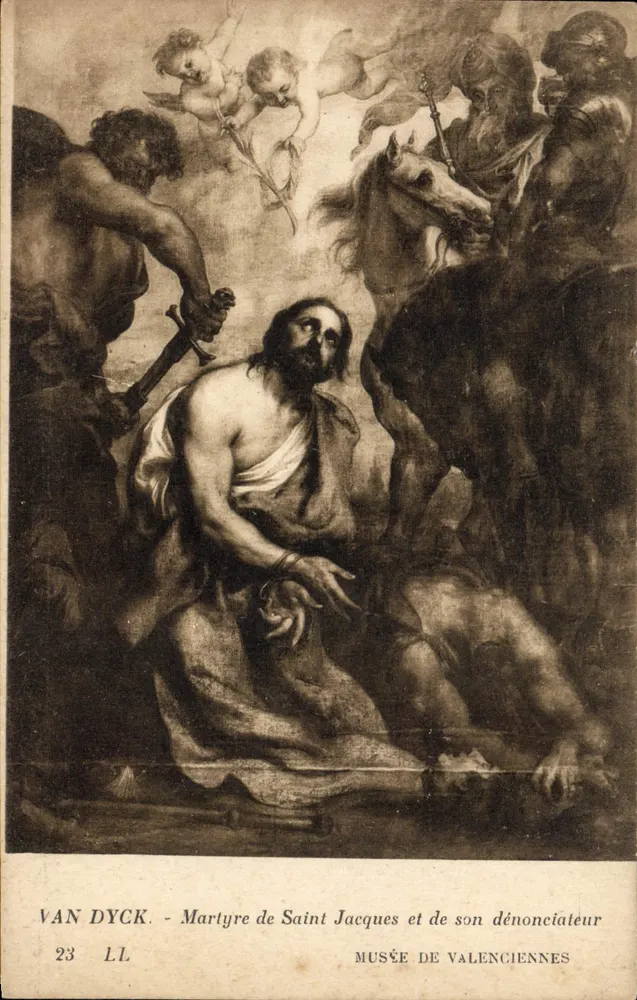 Martyrium des heiligen Jakobus und seines Denunzianten — Van Dyck — Museum von Valenciennes, n°23 LL - Vorderseite