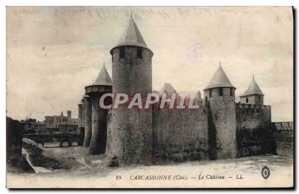 Carcassonne (Cidade) — O Castelo — LL - Frente