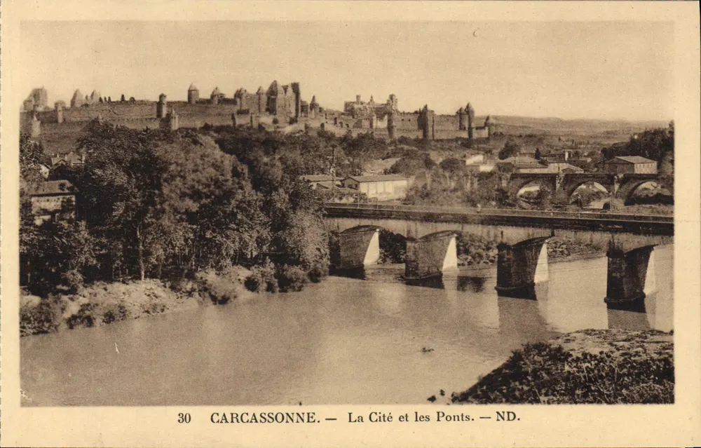 Carcassonne — La Cité e i Ponti — ND. - Recto