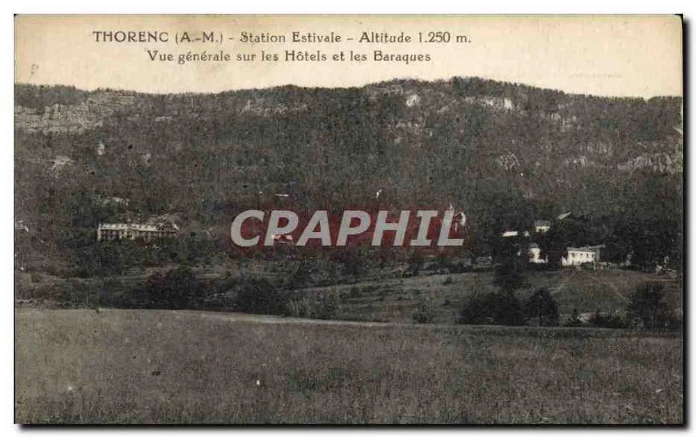 Thorenç (A.M.) - Sommerstation - Höhe 1.250 m. - Allgemeiner Blick auf Hotels und Hütten - Vorderseite