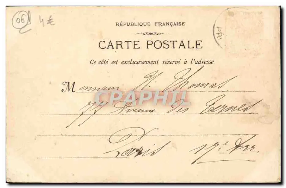 Beaulieu - Die Bucht und das Grand Hotel — Phototyp E. Lacour - Marseille - Nr. 994 - Rückseite