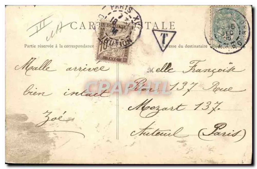Douai — Zuckerlager — Bassin — B. F., Paris - Rückseite