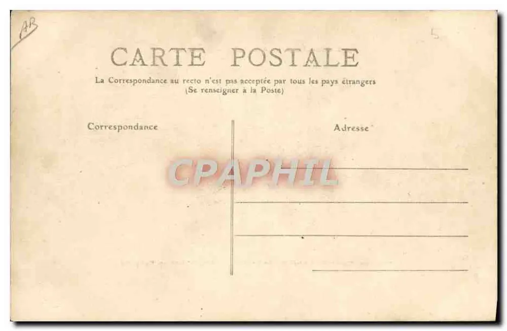 Fremde Lokomotiven (England) — Compound-Maschine für schnelle Züge der Great Western Railway, 4 Zylinder - Typ Atlantic, Nr. 12 (Eng.) — Sammlung F. Fleury - Rückseite