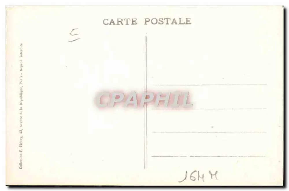 Locomotiva manobrista "Coucou" — série B-30, editada por F. P. Paris - Verso