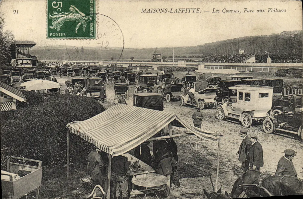 Maisons-Laffitte. — Die Rennen, Fahrzeugpark - Vorderseite