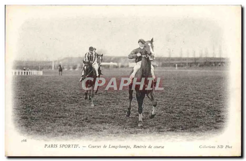 Paris Sportif — Rennen von Longchamps, Rennstart — Sammlung ND Phot, n° 466 - Vorderseite