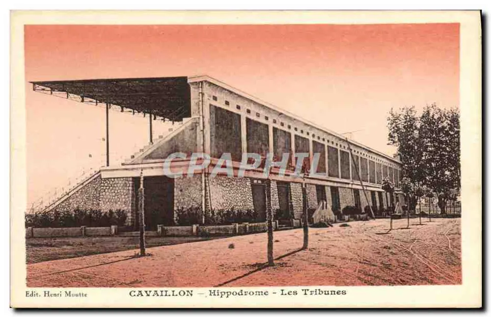 Cavaillon - Hippodrome - Die Tribünen — Verlag Henri Mouttie - Vorderseite