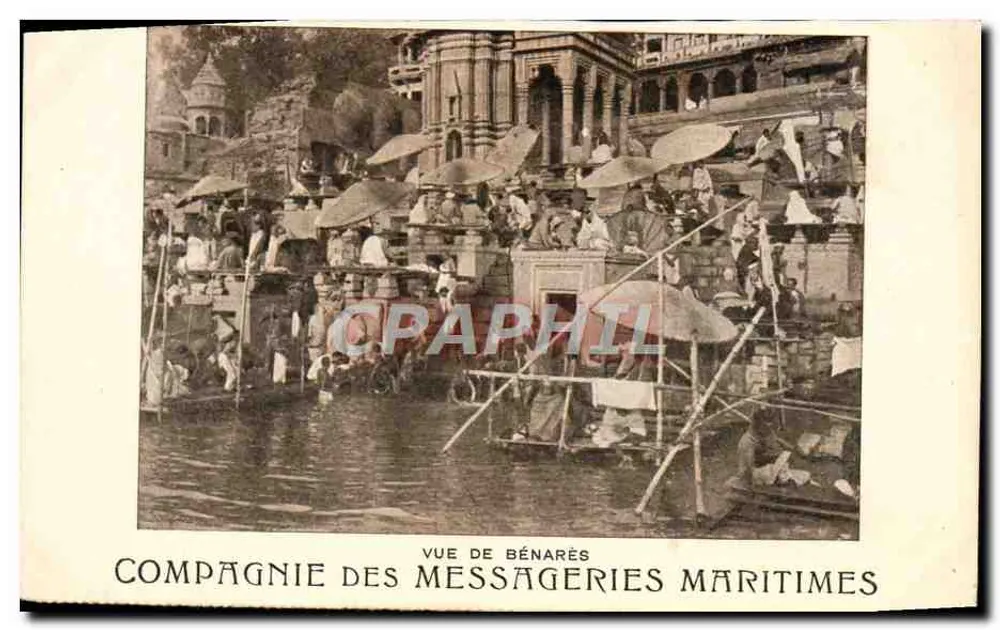 Ansicht von Benares — Compagnie des Messageries Maritimes - Vorderseite