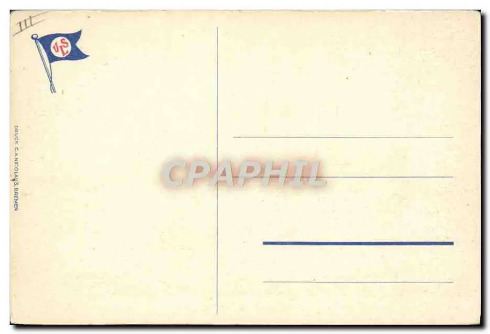 S.S. President Roosevelt — Schiff der United States Lines — U.S. Government Ship - Rückseite