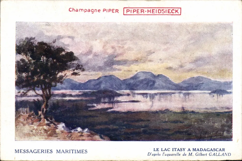 See Itasy in Madagaskar — Nach der Aquarell von Herrn Gilbert Galland — Messageries Maritimes - Vorderseite