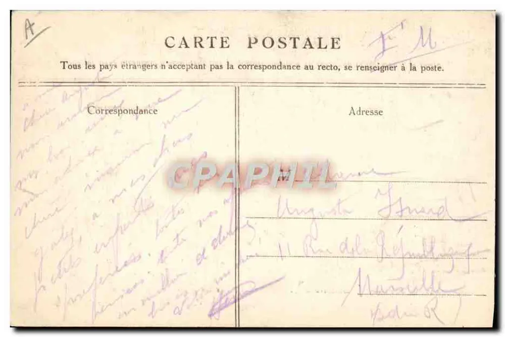 Kanonenbatterie 75 wartet auf den Befehl zum Einsatz — Krieg 1914-15 — G. Mathière, Verleger, 34 rue de Charonne, Paris - Rückseite
