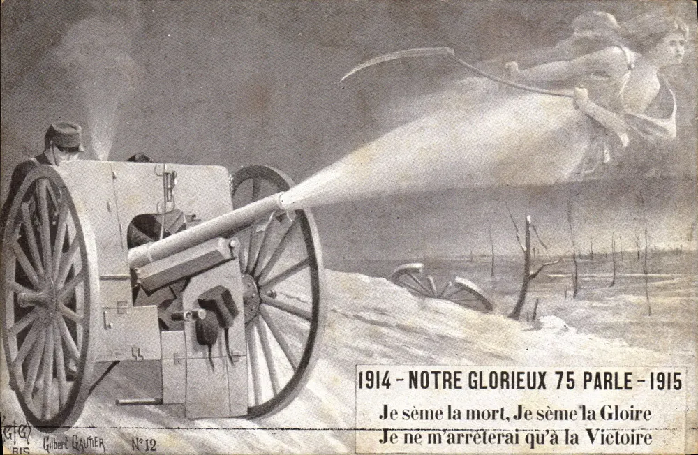 75-mm-Kanone - 1914-1915 — Gilbert Gaultier, N°12 - Vorderseite