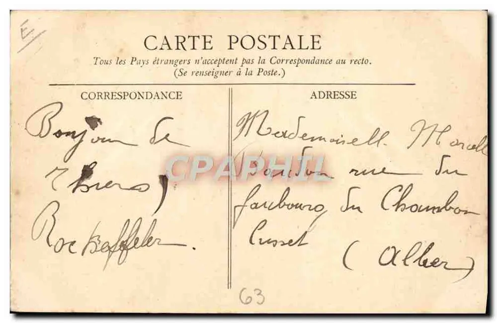 Lauvergne Pitiforesque — Een Huwelijk Auvergnate — V.D.C. - Achterkant