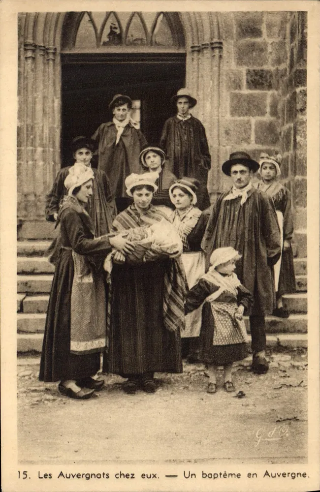 Die Auvergnats zu Hause — Ein Taufritual in Auvergne — G. d’O. - Vorderseite