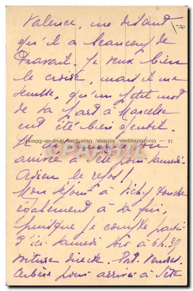 Die Auvergnats zu Hause — Ein Taufritual in Auvergne — G. d’O. - Rückseite