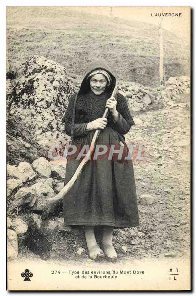 Typ der Umgebung von Mont Dore und Bourboule — Auvergne — C.C.C. n°274 - Vorderseite