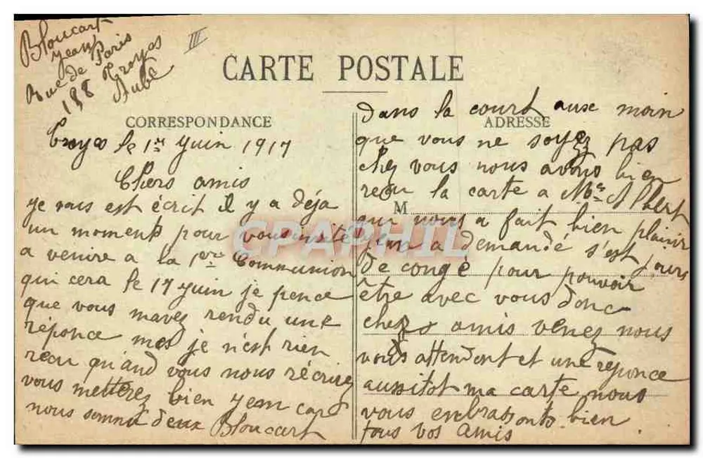 Troyes — O Teatro Municipal (1859) — Editor não identificado - Verso