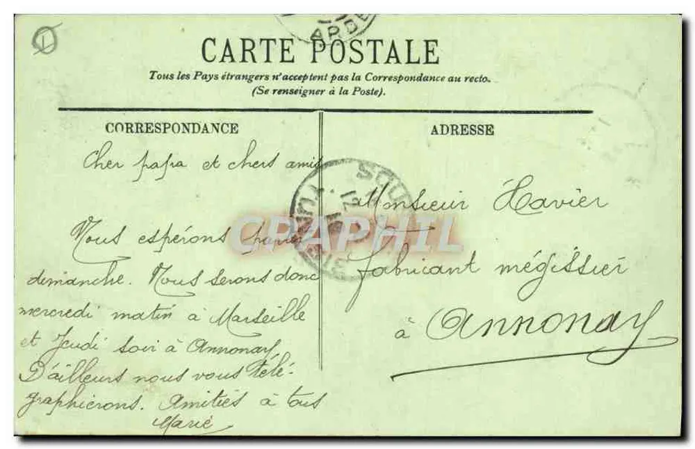 Tunis — Das Municipale Theater — LL. n° 239 - Rückseite