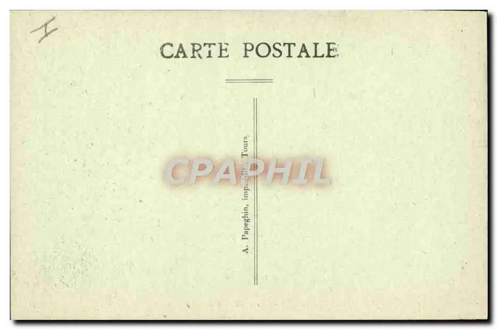 Tours (Indre-et-Loire) — O Teatro Municipal — A. P. — n°198 - Verso