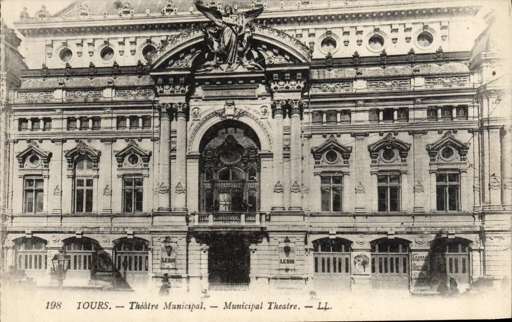 Tours — Teatro Municipal — editor LEROI, n° 198 - Frente