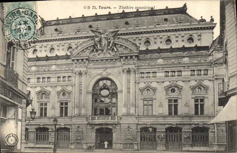 Tours — Teatro Municipal — GB 25, editor Grand Bazin - Frente