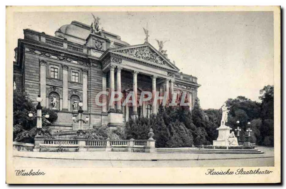 Wiesbaden — Hessisches Staatstheater — Kunstverlag R. Konrady, Wiesbaden - Frente