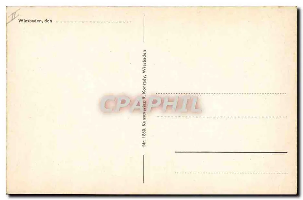 Wiesbaden — Hessisches Staatstheater — Kunstverlag R. Konrady, Wiesbaden - Verso