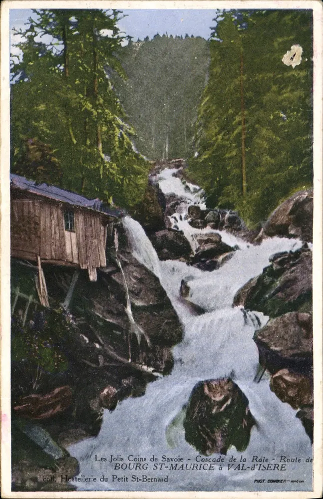 Die Schönen Ecken der Savoie - Wasserfall der Raite - Route von Bourg-St-Maurice nach Val-d'Isère - Hostellerie du Petit St-Bernard - PIGOT, COMMER - Néant - Vorderseite