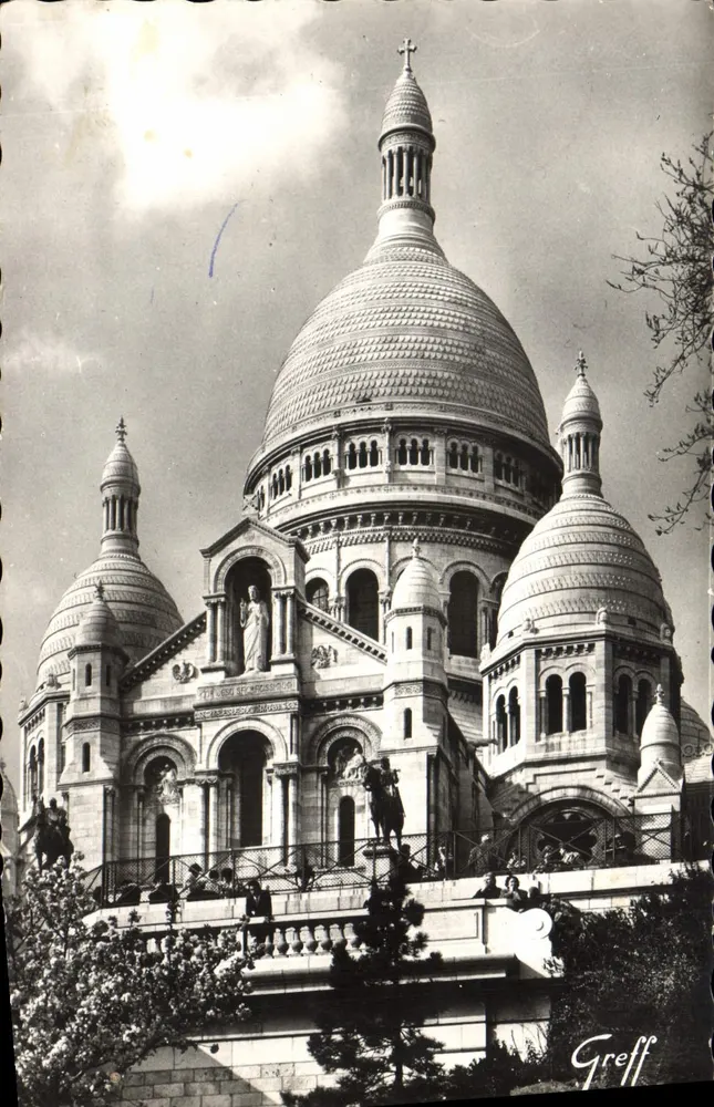 Die Basilika des Heiligen Herzens von Montmartre — Panoramablick — Editions Greff - Vorderseite