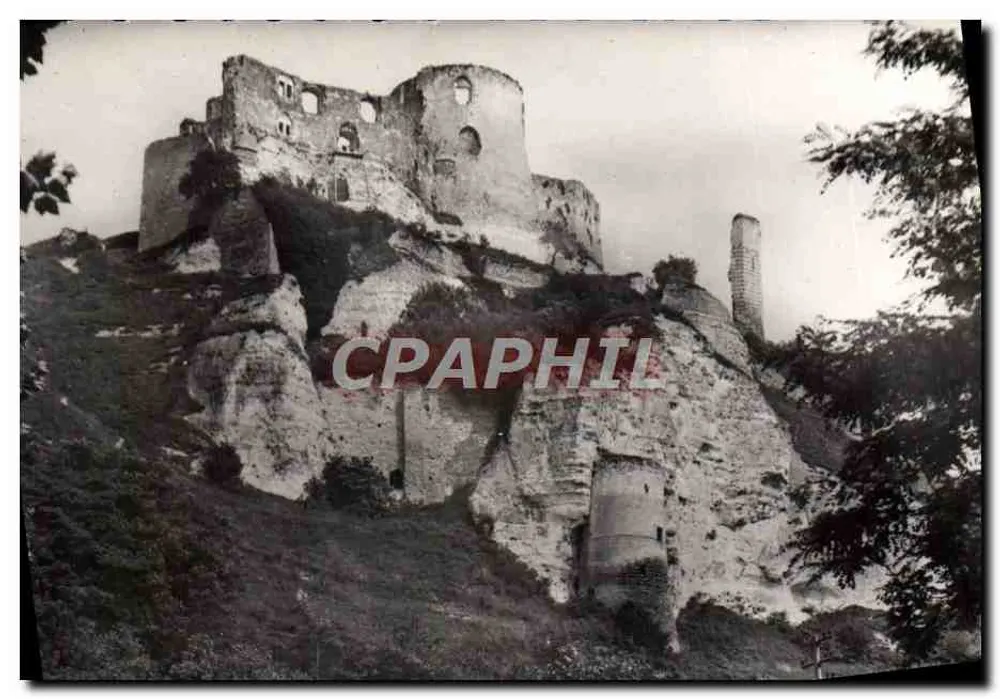 Les Andelys (Eure) — O Castelo Gaillard — Foto G. Et-L. Macon - Frente