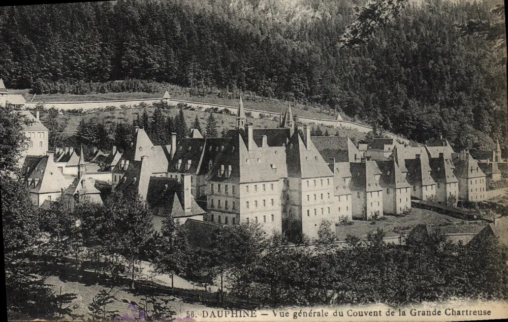 Dauphiné — Allgemeiner Blick auf das Kloster der Grande Chartreuse - Vorderseite
