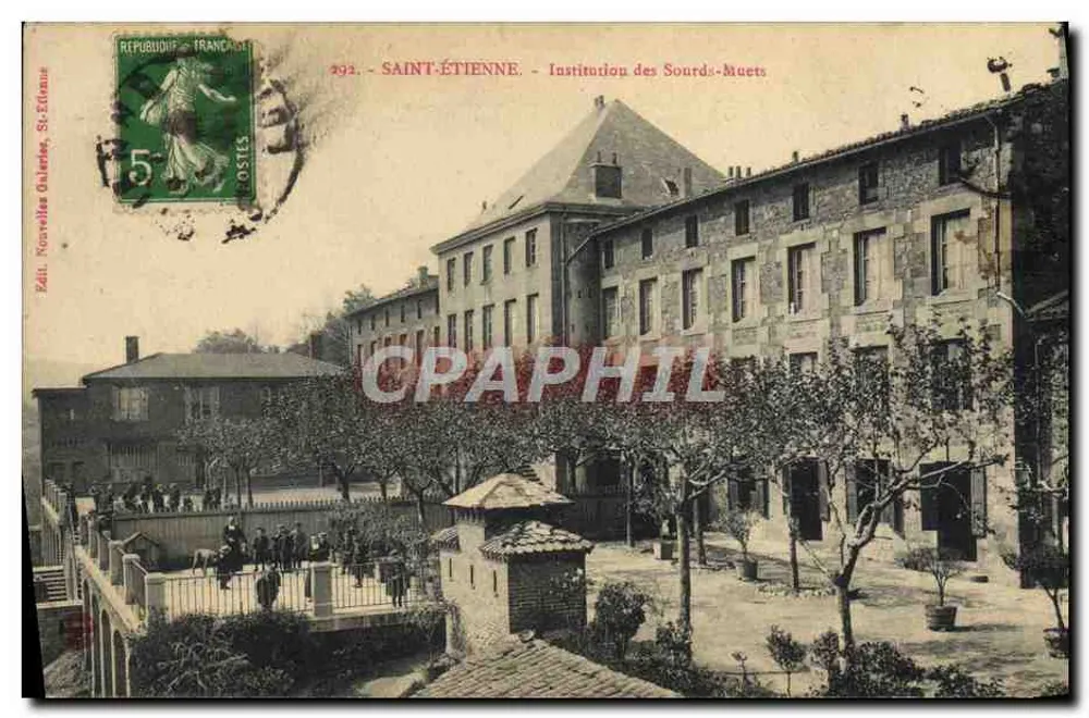 Saint-Étienne — Istituto per Sordi — Edizione Nouvelles Galeries, Saint-Étienne, n°292 - Recto
