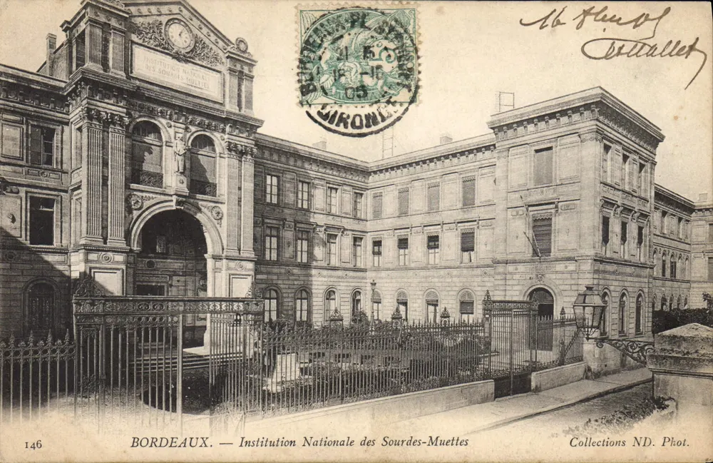 Bordeaux — Nationale Institution für Taubstumme — Collections ND. Phot. n°146 - Vorderseite