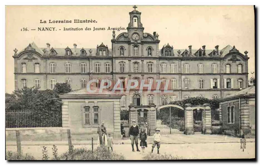 NANCY — Instituição dos Jovens Cegos — La Lorraine Illustrée, n°136 - Frente