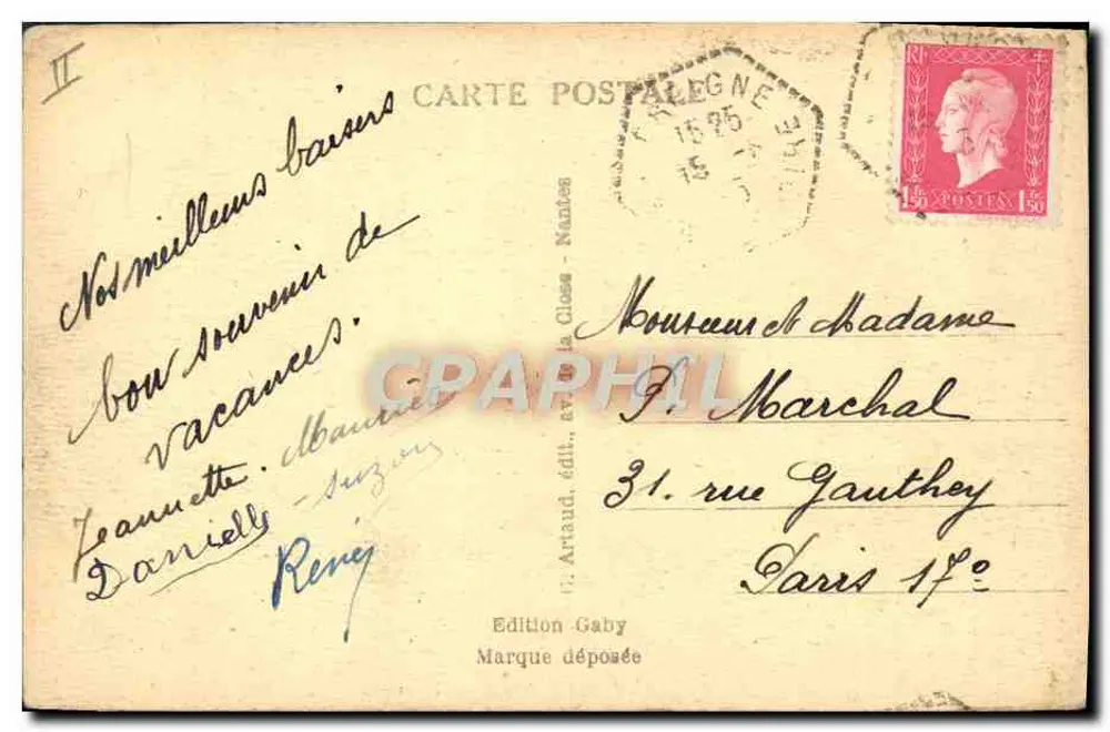 Candé (M.-et-L.) — Rue de Bretagne — Edição Gaby - Verso