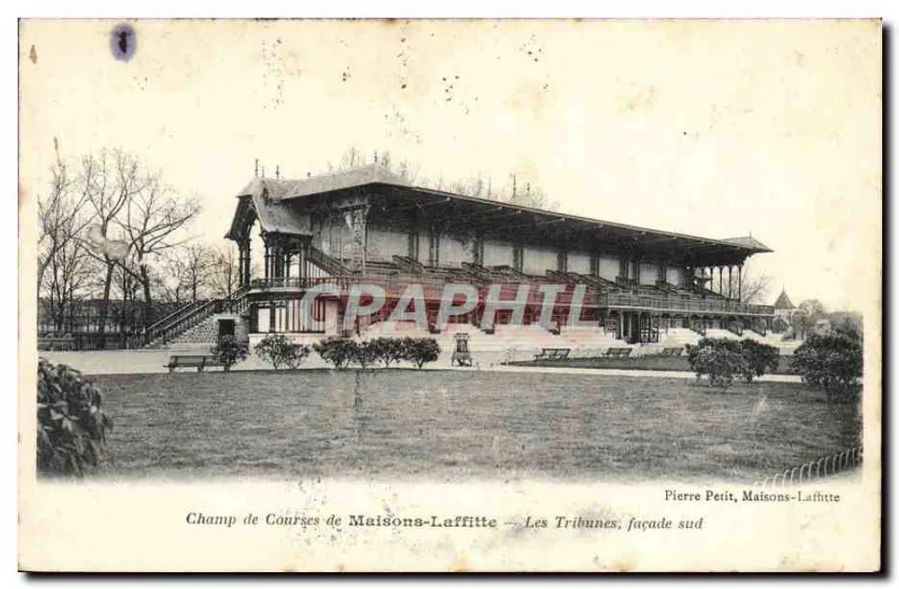 Rennstrecke von Maisons-Laffitte — Die Tribünen, Südseite — Pierre Petit, Maisons-Laffitte - Vorderseite