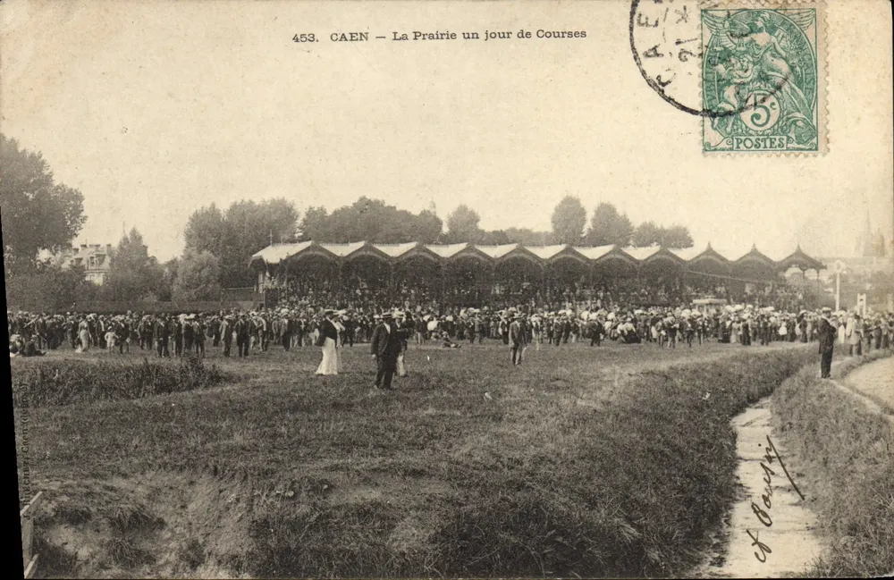 CAEN — La Prairie an einem RennTag — Verlag Baudry, Nr. 453 - Vorderseite