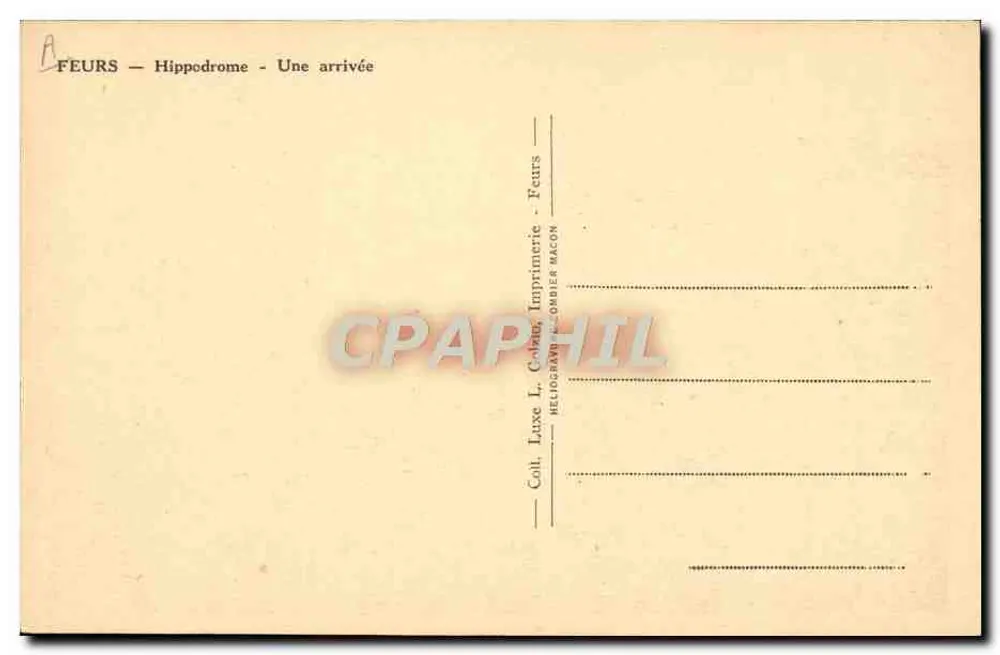 Feurs —ippodromo — Un arrivo — Cim - Verso